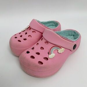 Capelli New York Girls fleece Lined Pink Teal rainbow Sz 8/9